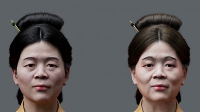 中国西汉“辛追夫人”　以3D数码形象显真容